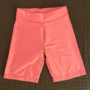 Tea Collection nylon/spandex shiny bike shorts, size 10